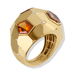 Кольцо с цитрином и Бриллиантами, R0190-1/4