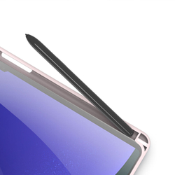 Чехол книжка розового цвета от Dux Ducis для Samsung Tab S10 Plus, S9 Plus и S9 FE Plus, серия Toby Series Case, с функцией пробуждения и сна