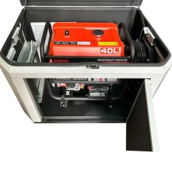 A-iPower A6000EAX бензиновый генератор в кожухе 1200 RAL 7035 с блоком АВР 400В/25А (8 pin) New УТ-11184227/29109