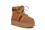 UGG Classic Mini II Braid Platform Chestnut