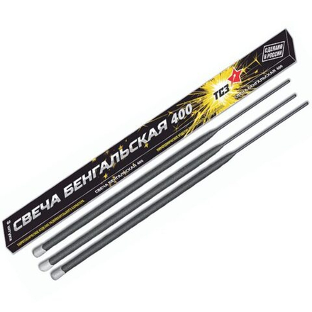 Бенгальские огни 3шт/уп 400мм, прямоугольные, 180сек.