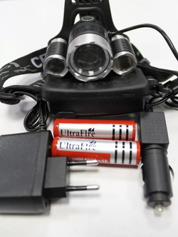 Мощный налобный аккумуляторный фонарь HIGH POWER HEADLAMP 00500012A