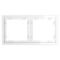 Рамка пластиковая Voltum S70 на 2 поста, (белый глянцевый) VLS100201