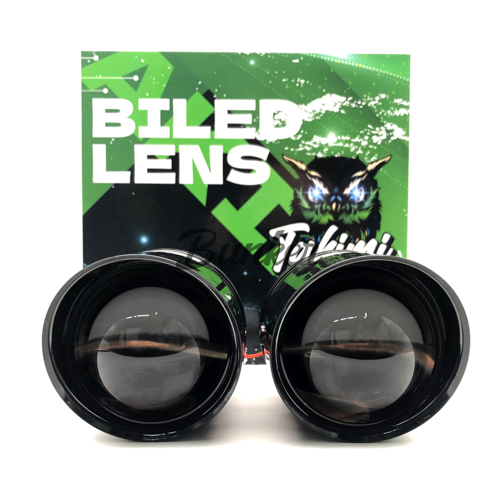 Светодиодные линзы Bi-Led модули для ПТФ Toyota TaKiMi GTR FOG 3.0" 6000K 12V