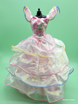 Одежда для куклы Барби платье коллекционное 1995 Happy Birthday Barbie бирка Barbie genuine 033