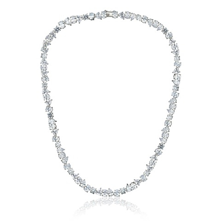Колье теннисное Larme white