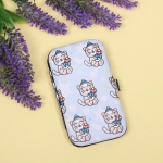 Набор для маникюра в футляре 6 предметов «Котиков много не бывает!»,11*6,5см