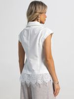 Жилет Анабель с кружевом (белый) Б15916-10М LT Collection