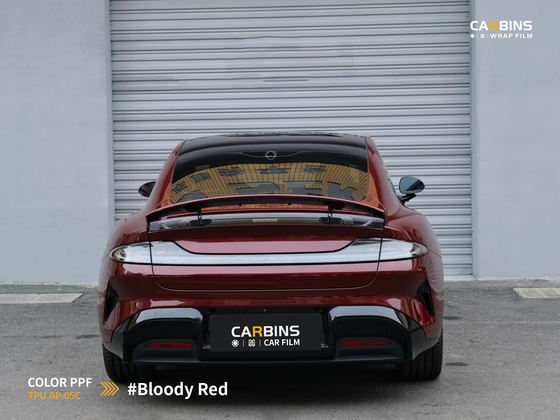 Carbins Color PPF Bloody Red GP05C красная бордовая цветная полиуретановая защитная антигравийная пленка