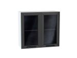 Шкаф верхний с 2-мя остекленными дверцами Глетчер