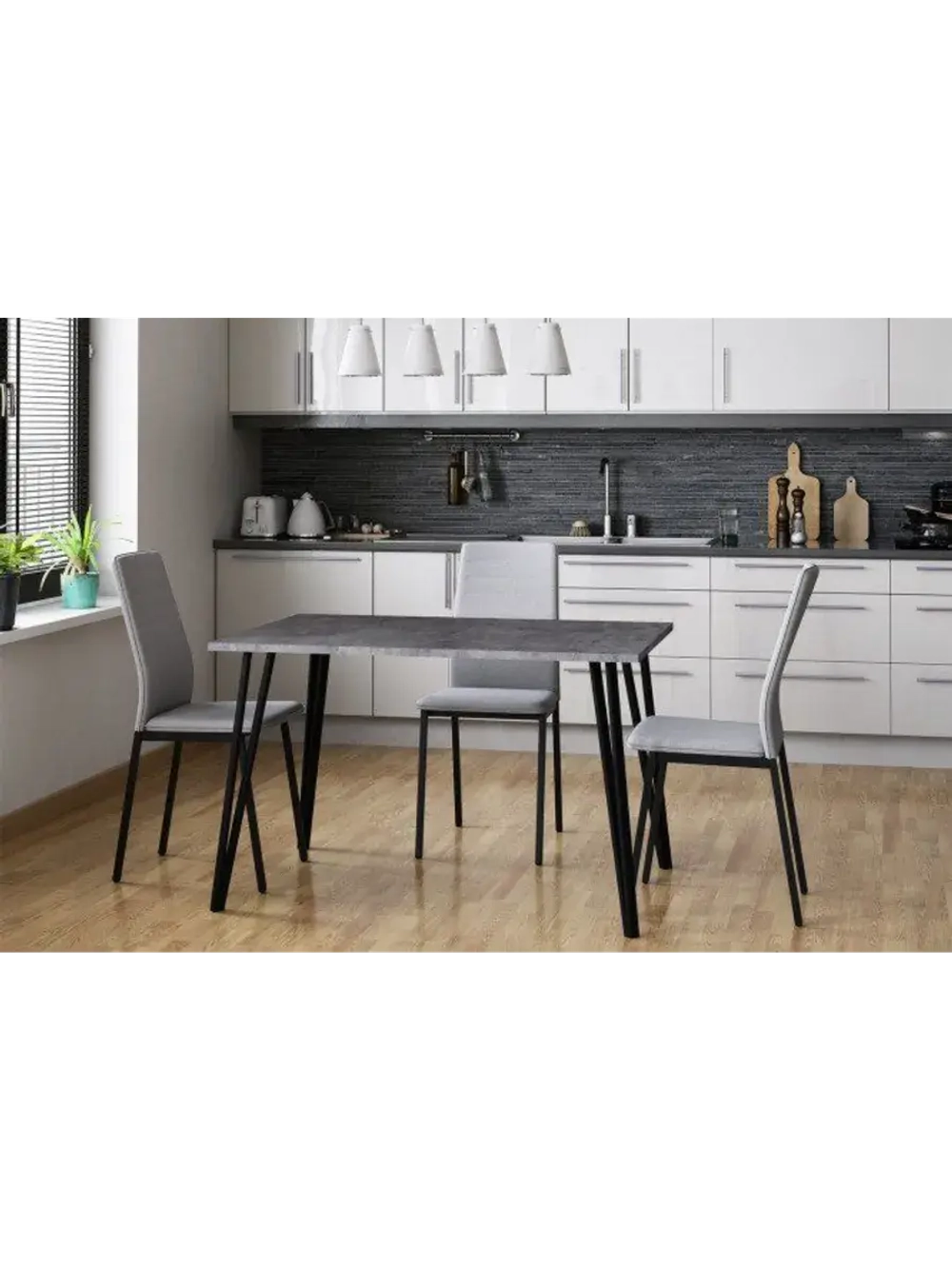 Стол кухонный обеденный 120х80х75,5 см