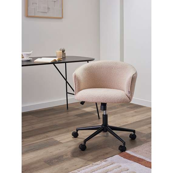 Стул на колесиках Paal, бежевое букле