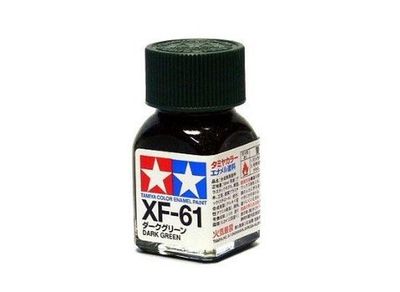 XF-61 Краска Tamiya Темно-зеленая Матовая (Dark Green), эмаль 10мл