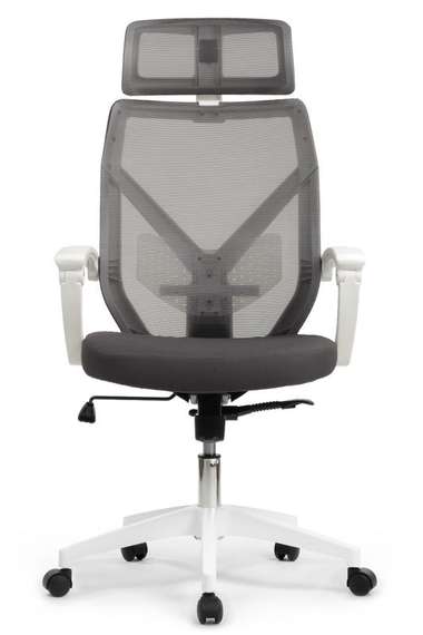 Кресло Oliver RCH W-203AC Белый пластик/Серый