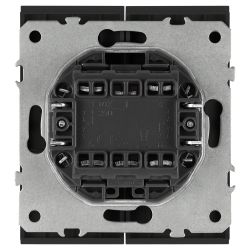 Переключатель ЭРА Arktik 16-1106-05 двойной 10АХ-250В антрацит | Эра Arktik