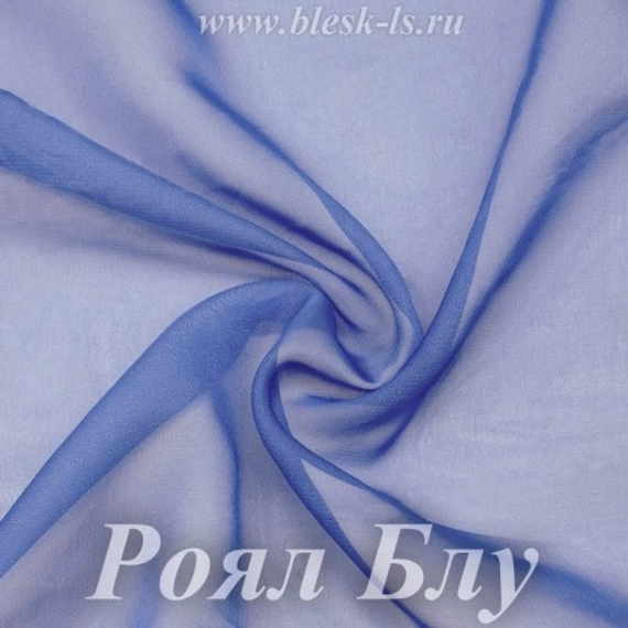 Шифон 36гр/м2 - Роял Блу, розница от 30 см