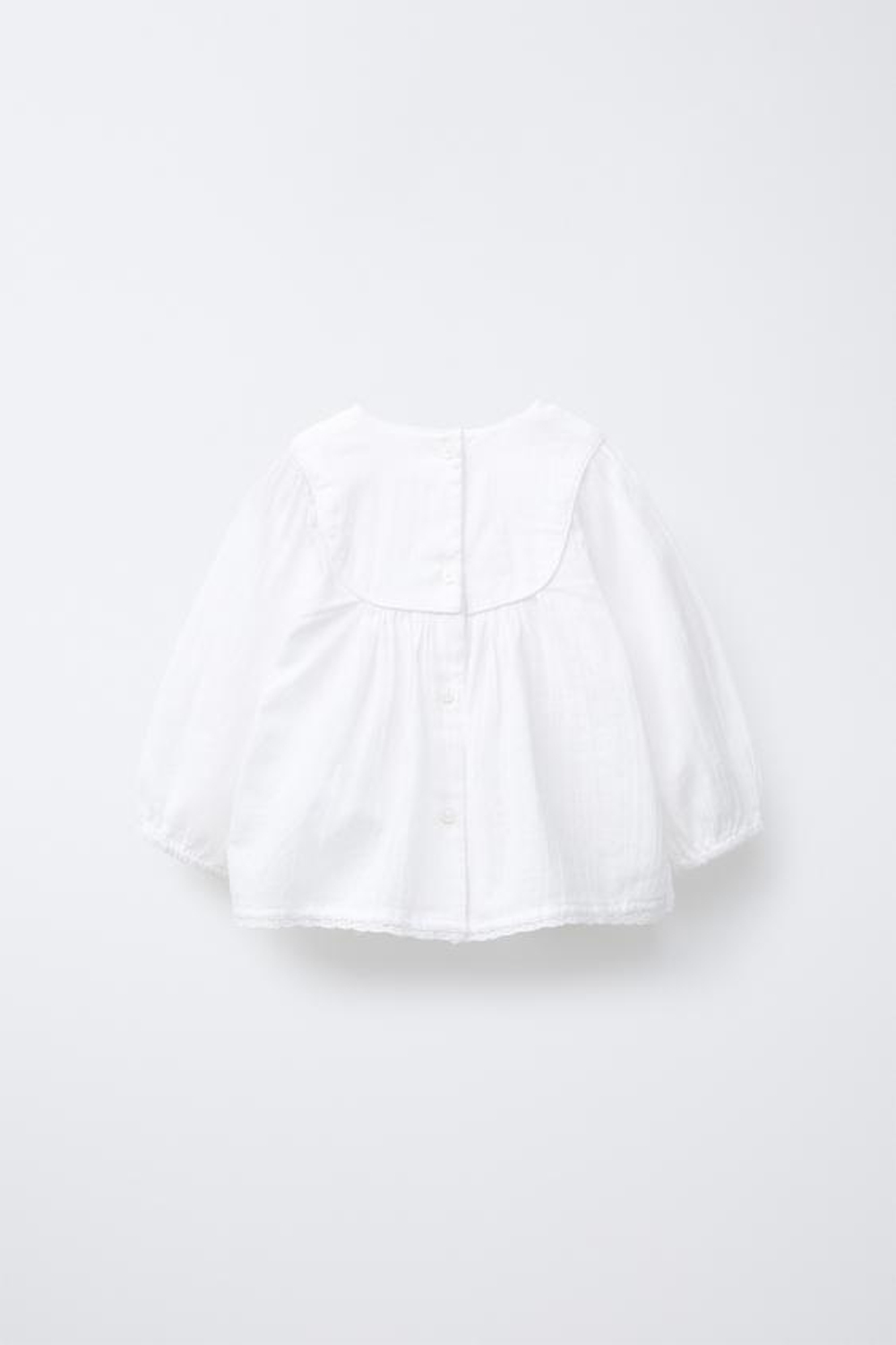 ZARA БЛУЗА С ЦВЕТОЧНОЙ ВЫШИВКОЙ, ЭКРЮ