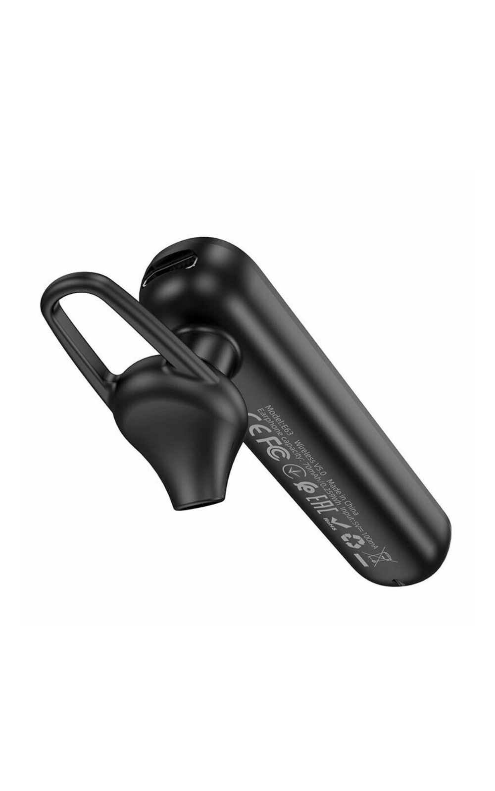Bluetooth-гарнитура Hoco E63 BT5.0/70mAh/6ч черная