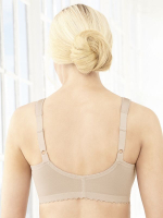 Бюстгальтер без каркасов с крючками спереди (Размер: 85C) (Цвет: телесный)