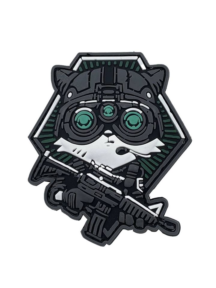 Патч ПВХ Котик спецназ автомат