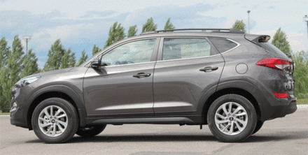 Рейлинги для а/м Hyundai Tucson 3 кузов (2015-) черный 0265-БП-02