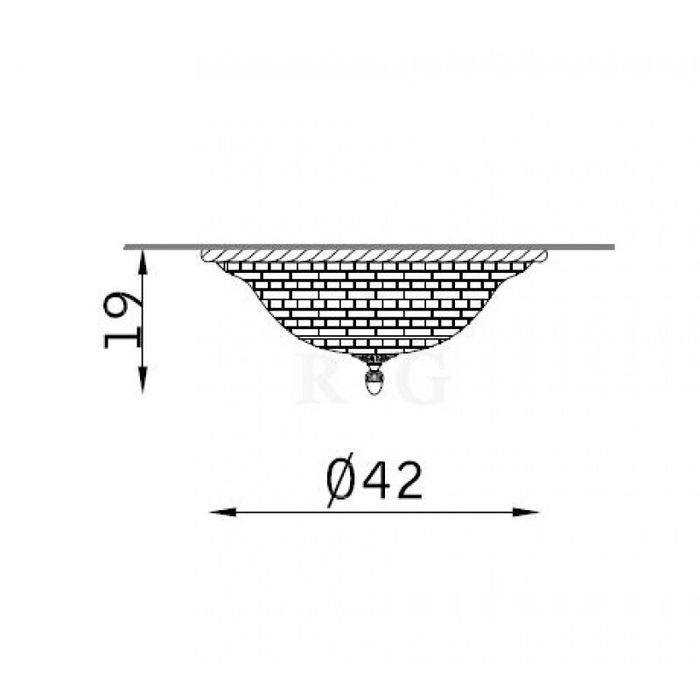 Потолочный светильник Zonca Mattoncino 10190/D40