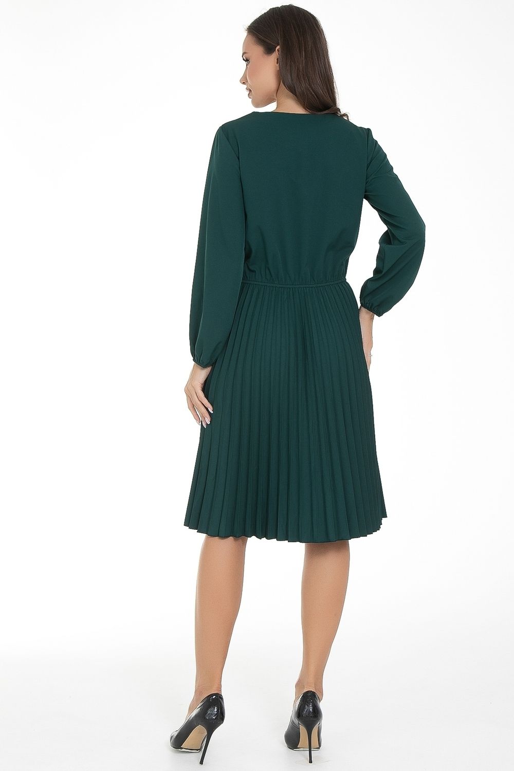 Платье Триумф (гофре,грин) Diolche (Акция)