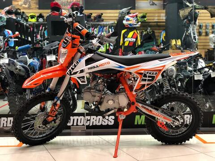 Питбайк Regulmoto FIVE YX125EM (механич.КПП) New 2020 (бело-оранжевый)