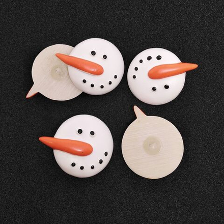 Пуговица LA MODE CRISTMAS "Лицо Снеговика" 32 мм,США