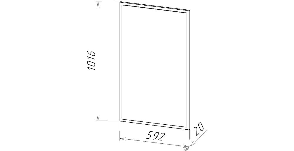 ЛИНДА-5: зеркало навесное Графит
