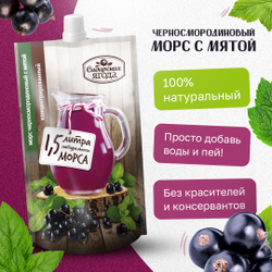 Ассорти морсов 3 шт: облепиховый, брусничный, черносмородиновый с мятой, Сибирская ягода концентрированный