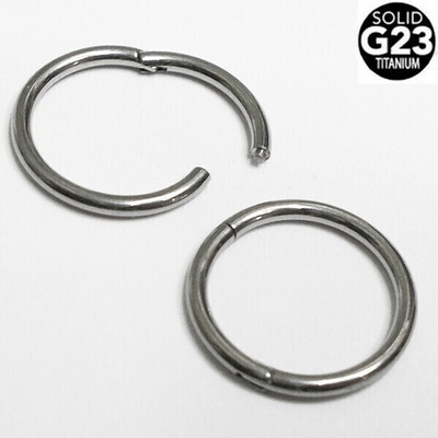 Пирсинг носа, губы, брови, сосков, ушей. Кольцо с замком 7х1.2мм. Титан G23. 1 шт