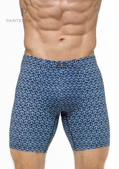 Трусы мужские  боксеры Pantelemone PMHL-1185, геометрия синяя