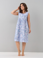 Ночная сорочка С-017/сиреневый-огурцы-к