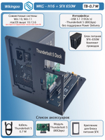 Внешний корпус для видеокарты Wikingoo H-16 EGPU, Thunderbolt 5 + Блок питания SFX-650W. Уценка