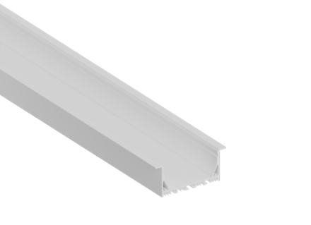 Врезной алюминиевый профиль,   85х35х2000. Цвет: Белый матовый,  RAL9003, Серия:DN8ALE