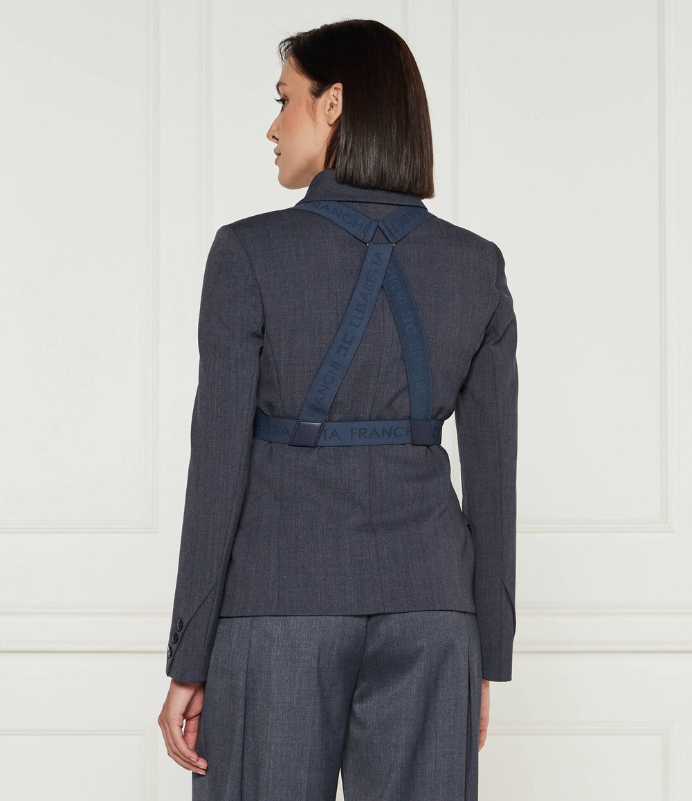 Жакет Elisabetta Franchi - темно-синий(GI11847E2)