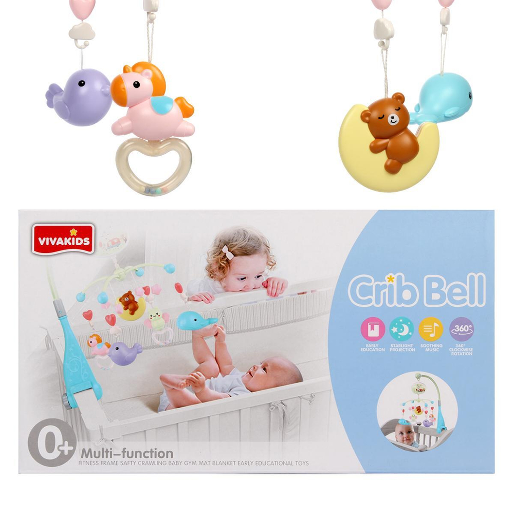 Карусель музыкальная для новорожденных, коробка 1142