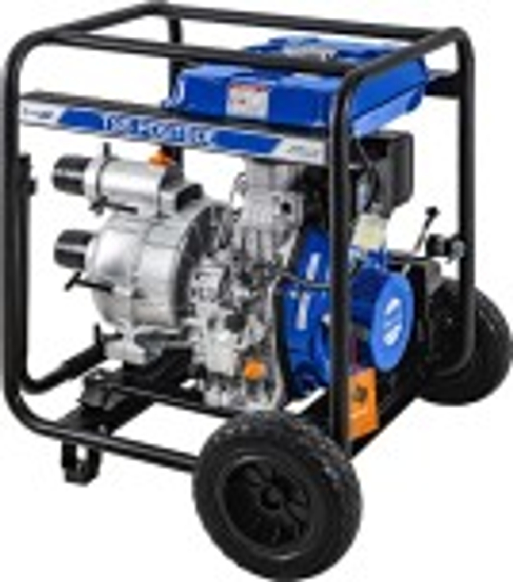 Мотопомпа дизельная для грязной воды ТСС PDST80E (с электростартом, АКБ) 130151