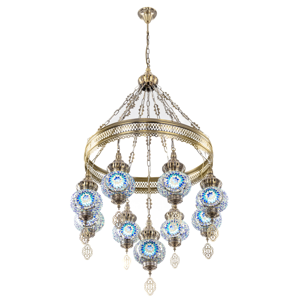 Citilux Каир CL419186 Люстра подвесная Мозаика Синяя