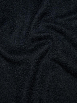 Massimo Dutti Шарф из смесовой шерсти с бахромой, темно-синий