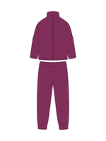 Костюм д/девочки флис "Горизонт-1" КМ-842/1 р.104, Баклажан (Ивашка)