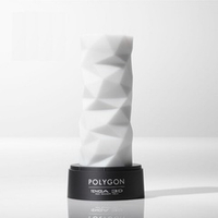 Белый 3D мастурбатор 11,6см Tenga Polygon TNH-004