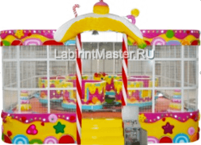 Электрическая Аттракцион карусель «Тележка с конфетами», 7×6×3,6 м