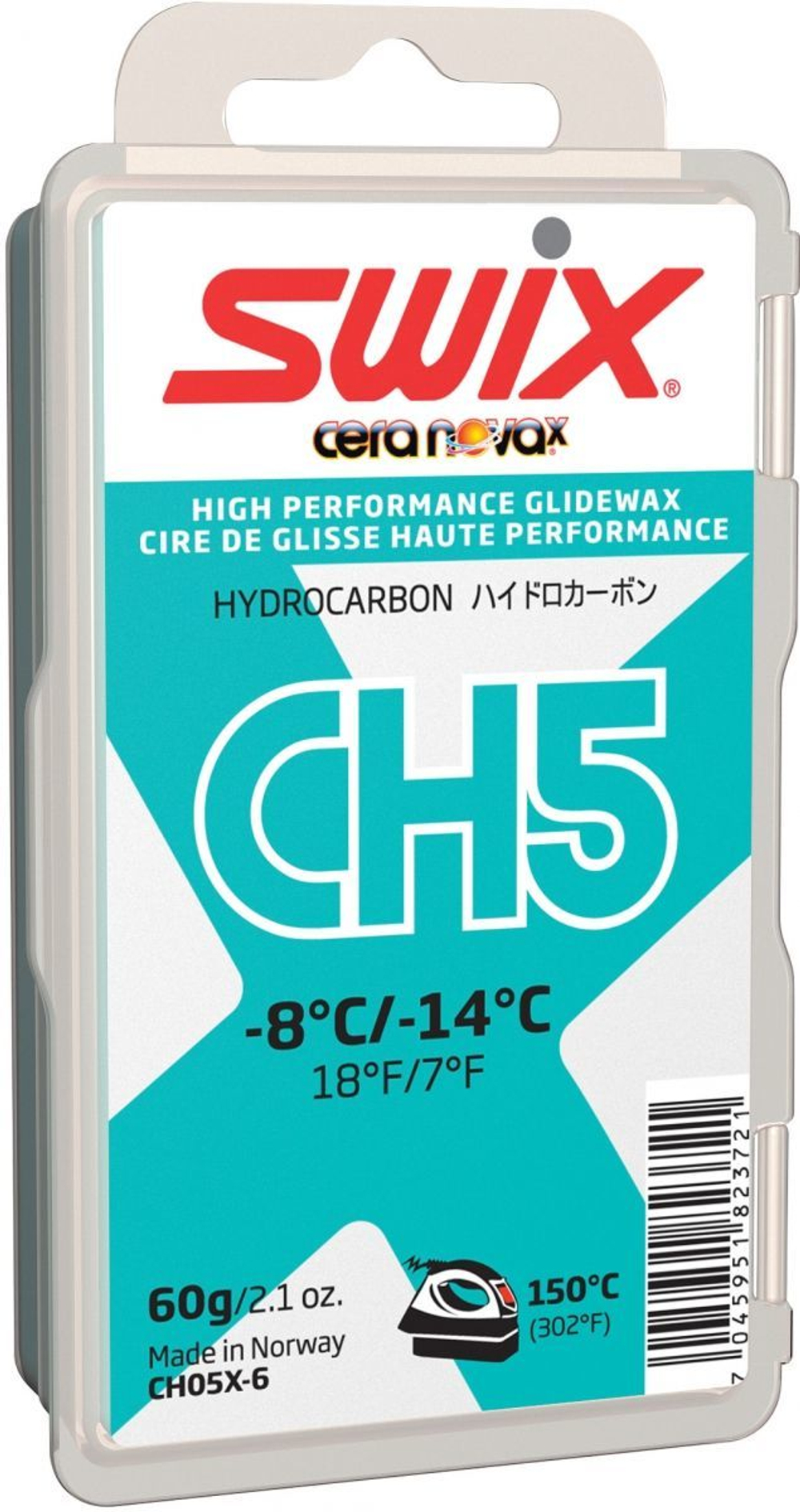 Парафин без фтора CH5X Turquoise (от -7 до -20 C), 60 г