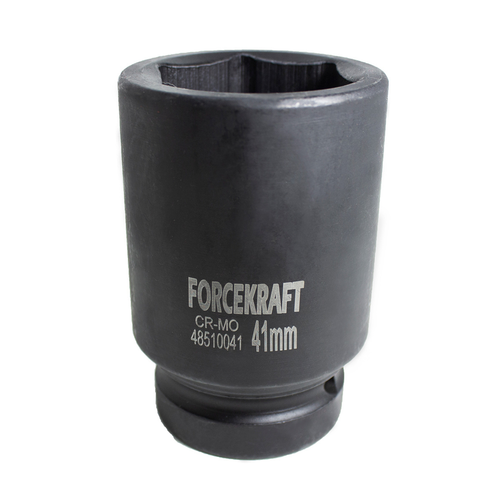 Головка ударная глубокая 1'', 41мм (6гр.) FORCEKRAFT FK-48510041