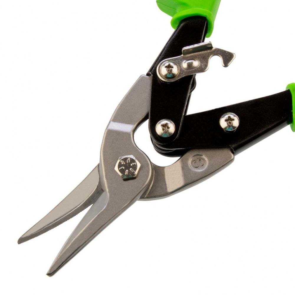 78336 Ножницы по металлу, 250 мм, прямой рез, сталь С55, двухкомпонентные рукоятки СИБРТЕХ