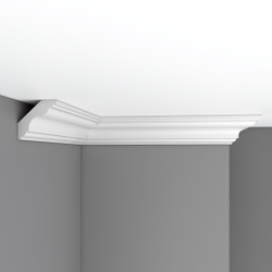 Плинтус потолочный гладкий Decomaster DP-339A 75х70х2400мм