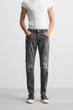 Джинсы skinny fit с разрезами