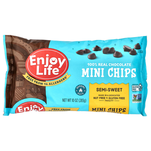 Enjoy Life Foods, Мини-капли, полугорький шоколад, 283 г
